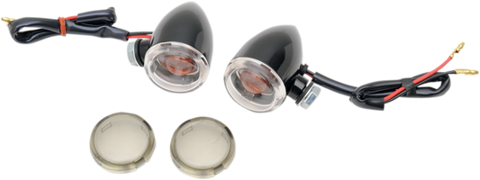 DRAG SPECIALTIES Mini-Duece Marker Light Kit with clear and smoke lenses, compact motorcycle lighting parts.