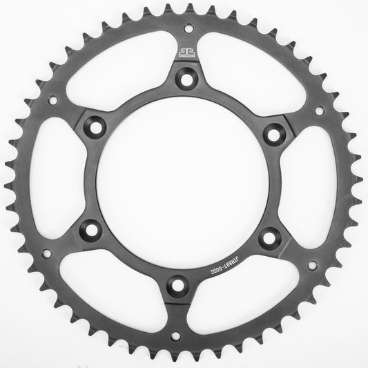 JT, JT Rear Sprocket Steel 50 Tooth 520 Satin Hon YAM - Part JTR251.50SC