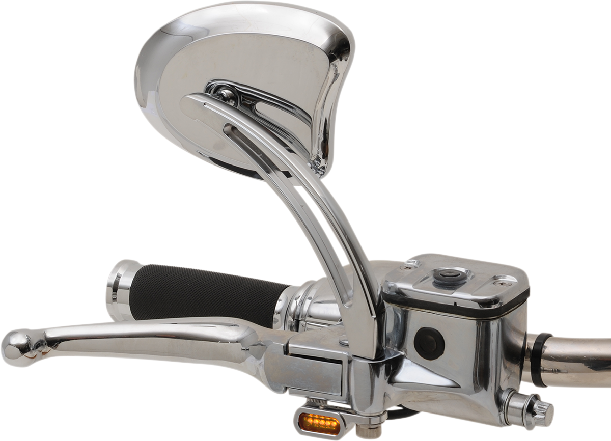 Chrome smoke LED handlebar marker lights with hydraulic clutch from DRAG SPECIALTIES, designed for motorcycle handlebars.