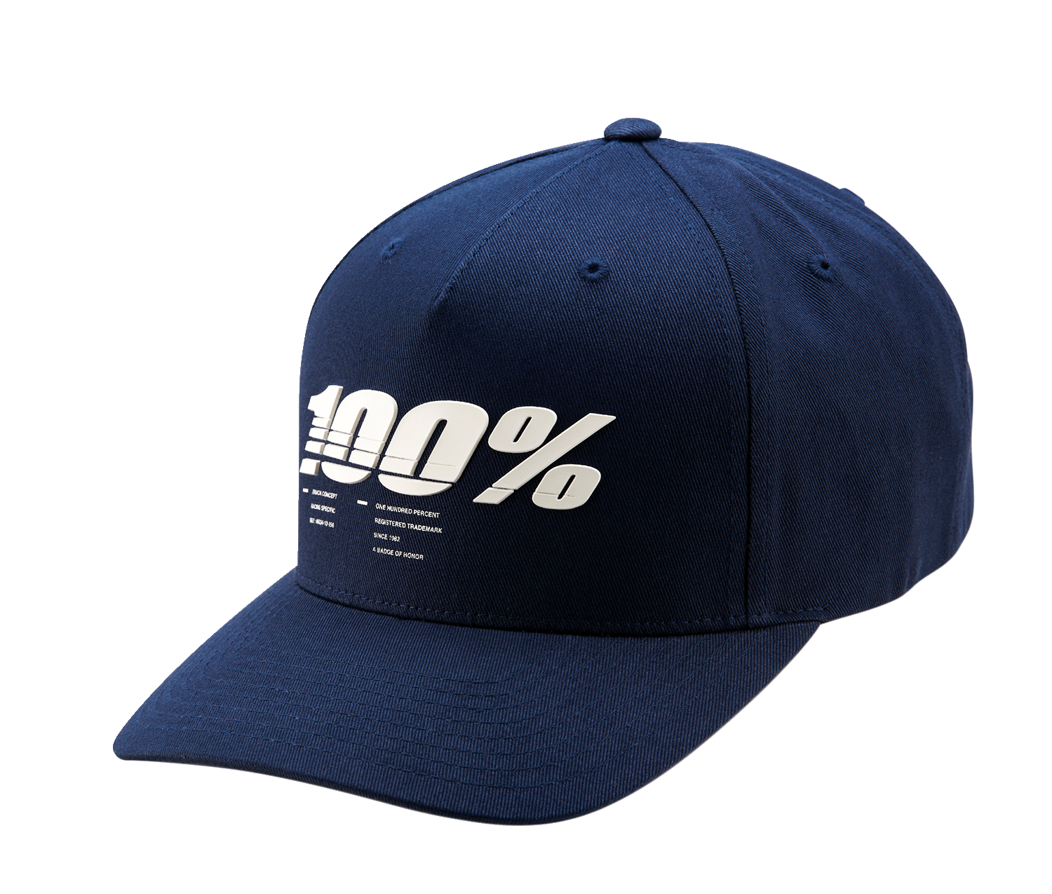 100% Staunch Snapback Hat - Navy 20072-015-01 - Howling Moto