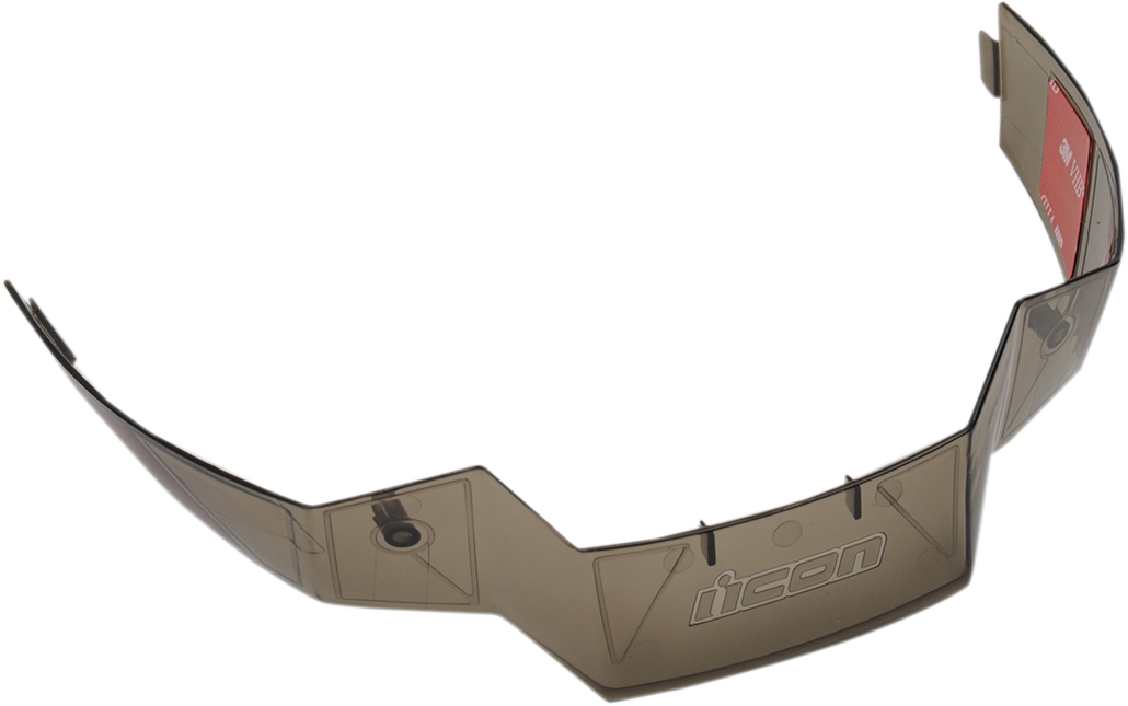Bill's Exhausts ICON Airflite™ rear spoiler in smoke color, designed for helmet parts, with sleek aerodynamic styling.