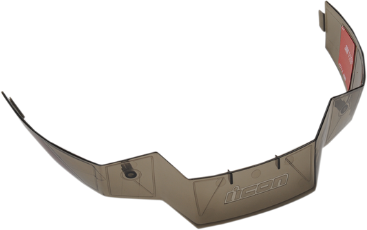 Bill's Exhausts ICON Airflite™ rear spoiler in smoke color, designed for helmet parts, with sleek aerodynamic styling.