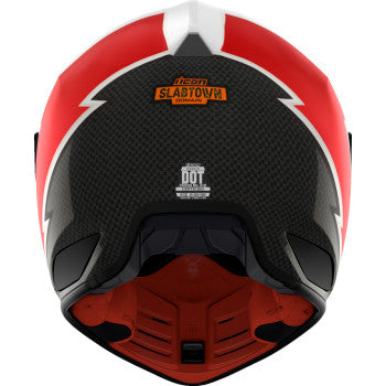 Bill's Exhausts ICON Domain™ Slabtown helmet in white, 3XL, with a sleek design and adjustable strap for motorcycle riding.