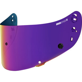 Bill's Exhausts ICON Tracshield™ Airframe Pro/Airform/Airmada in Blurple Purple, showcasing the sleek tracshield design.