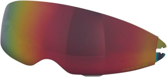 Z1R Jackal Sun Visor in RST Gold for Z1R helmets, showing the shiny gold finish and attachment details