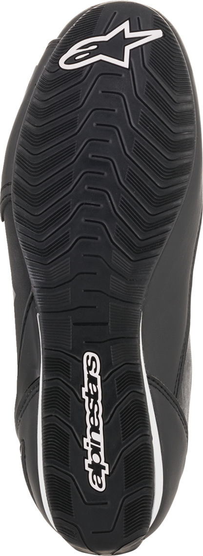 Alpinestars Stella Faster-3 black and silver shoes for women, US 10.5, showing sleek design and sporty style.