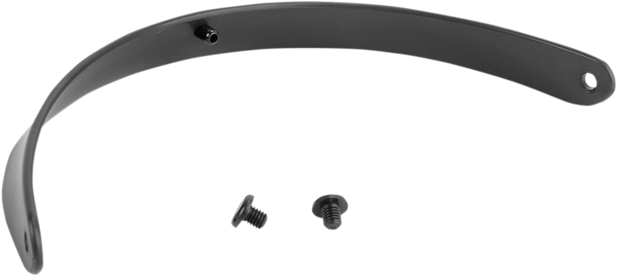 Z1R Nomad matte black motorcycle helmet visor with clear viewing area and secure attachment points.