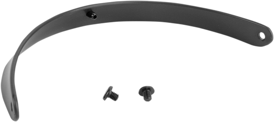 Z1R Nomad matte black motorcycle helmet visor with clear viewing area and secure attachment points.