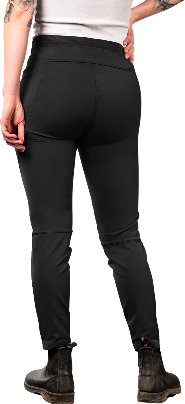 ICON Women's Tuscadero2™ Stretch Pants in black, small size, showing the fitted style and fabric texture of these sleek pants.
