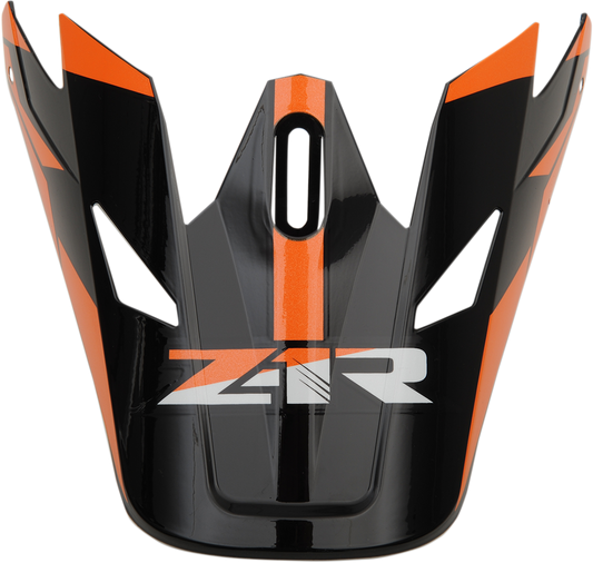 Z1R Rise Visor Kit in orange for Z1R helmets, includes clear visor and mounting hardware, designed for Z1R Rise motorcycle helmets.