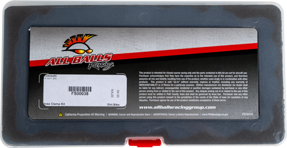 ALL BALLS Fuel Line Clamp Kit FS00038 for automotive fuel systems, OEM-quality replacement, includes multiple clamps for fuel line connections