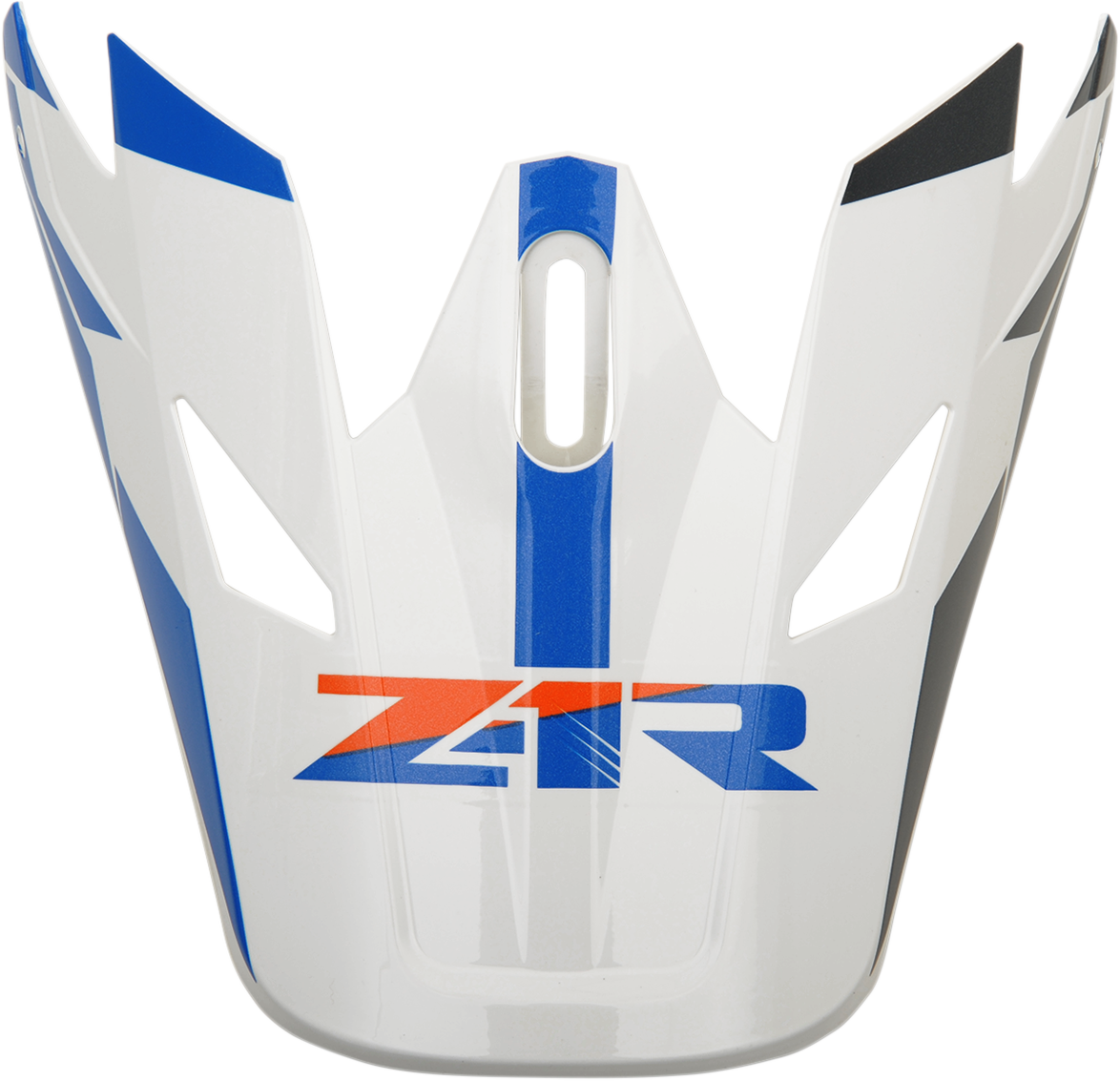 Orange and blue Z1R Rise visor kit for Z1R motorcycle helmets, with clear, detailed visor parts shown in the image.