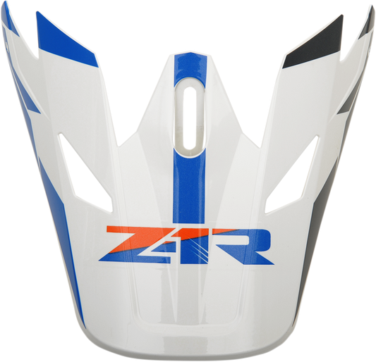 Orange and blue Z1R Rise visor kit for Z1R motorcycle helmets, with clear, detailed visor parts shown in the image.