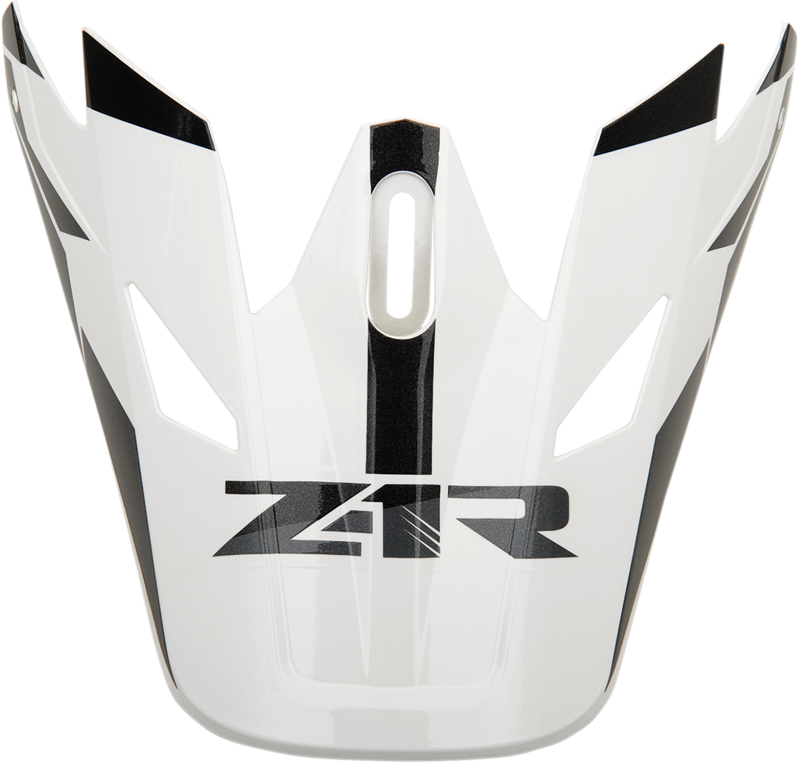 Z1R Rise visor kit in white and black for Z1R helmets, showing the clear visor and attachment components.