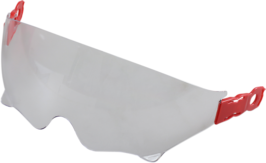 Z1R Saturn SV sun visor in clear with Z1R branding, designed for motorcycle helmets, part number 0132-1116.