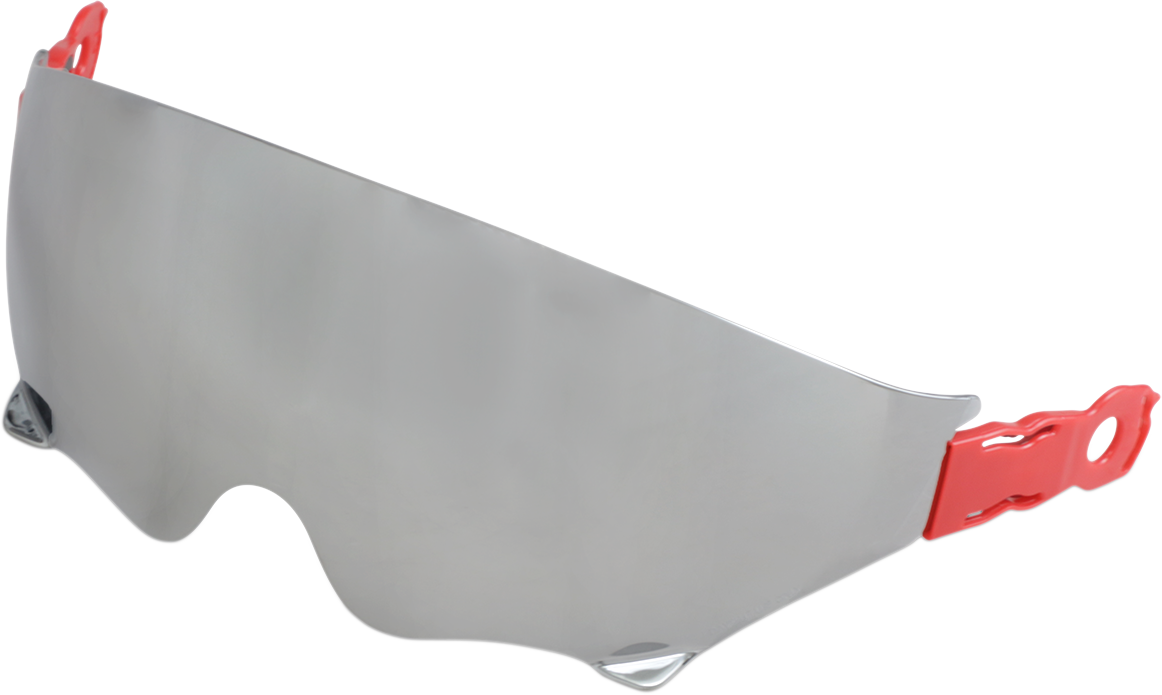 Z1R Saturn SV Sun Visor with mirror for Z1R Saturn helmets, black plastic visor with reflective mirror surface.