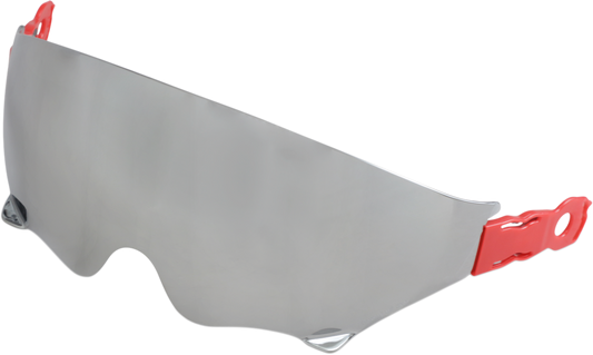 Z1R Saturn SV Sun Visor with mirror for Z1R Saturn helmets, black plastic visor with reflective mirror surface.