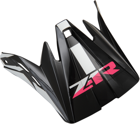 Pink Z1R Child Rise Visor Kit with clear visor and adjustable components, designed for Z1R helmets.