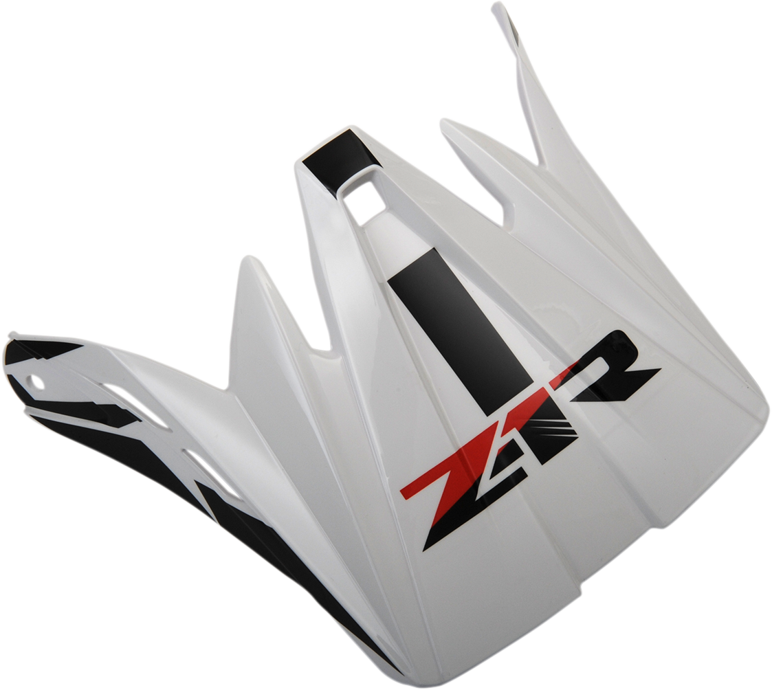 Z1R Child Rise Visor Kit in red with clear visor, designed for Z1R motorcycle helmets, part number 0132-1239.