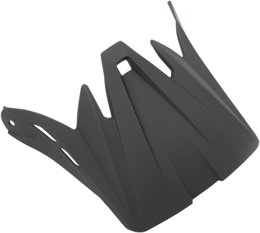Z1R Child Rise Visor Kit in flat black, motorcycle helmet accessory, includes visor components and mounting hardware.