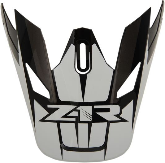 Z1R Rise Visor Kit in black and white for Z1R Rise helmets, part #0132-1245, showing the clear visor and mounting hardware.