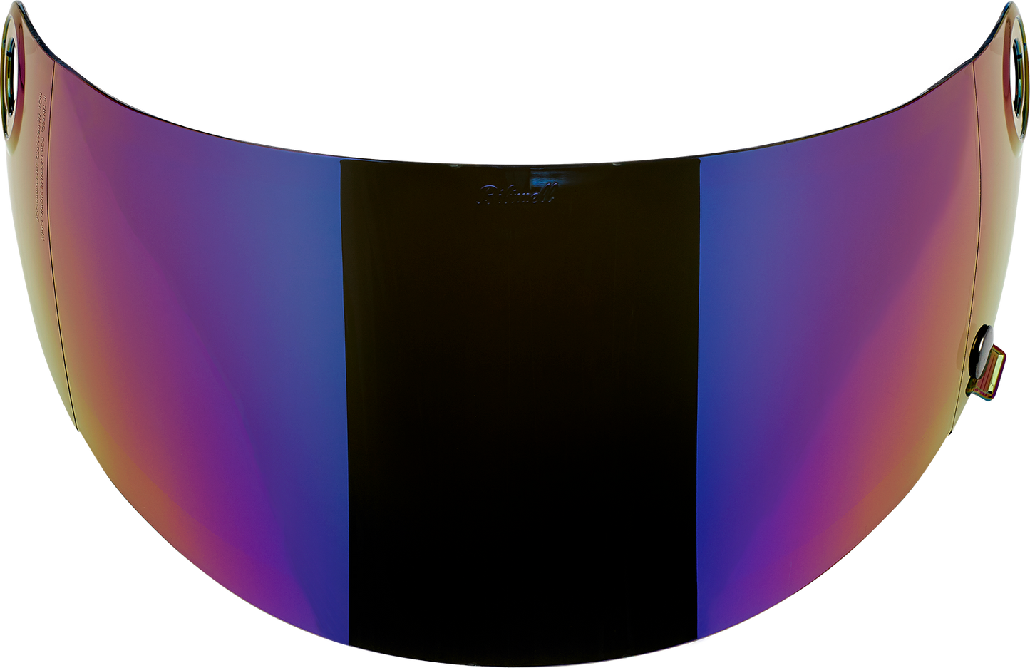 BILTWELL Gringo S Gen 2 helmet shield in flat rainbow mirror finish, compatible with BILTWELL motorcycle helmets.