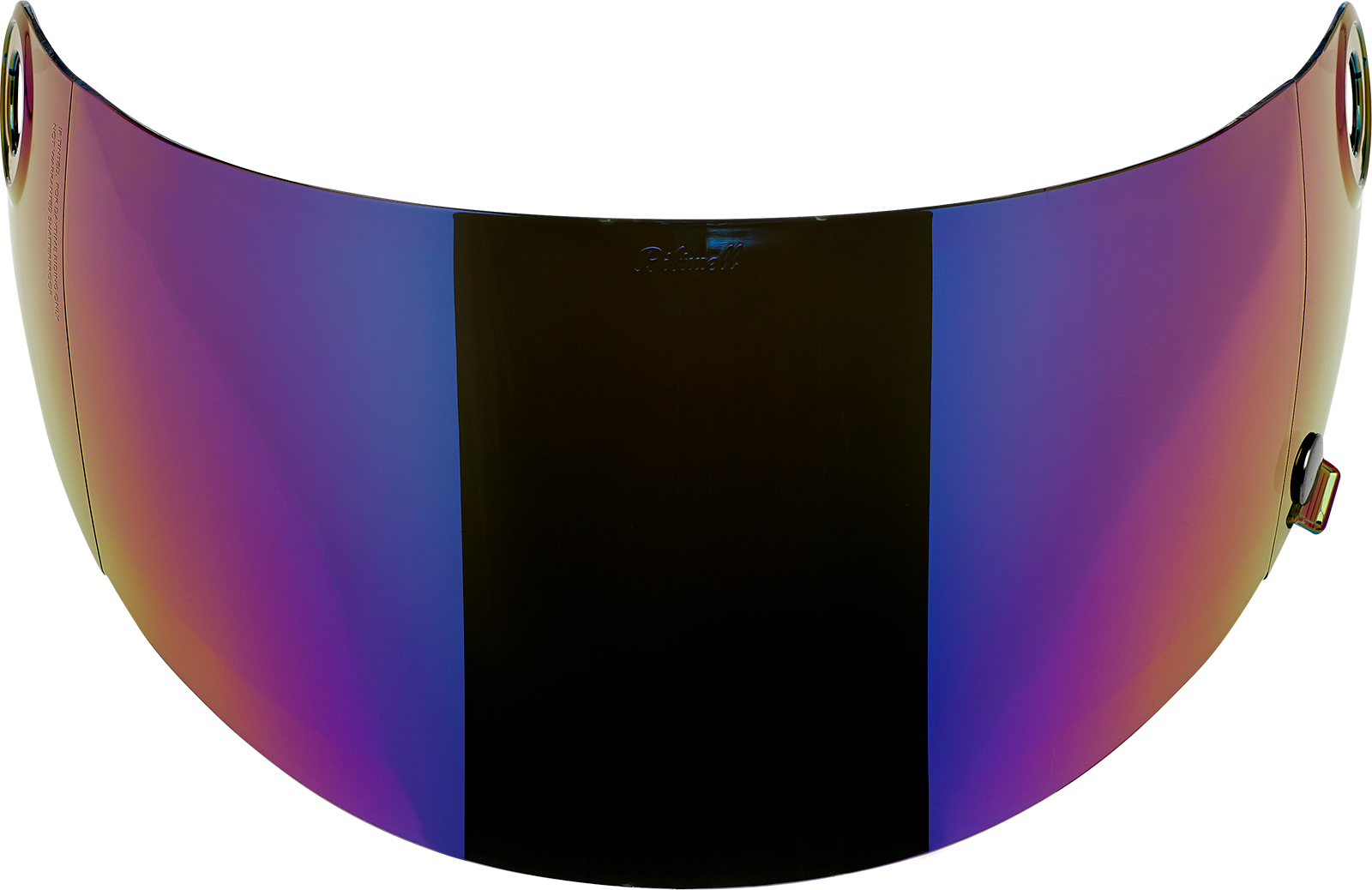 BILTWELL Gringo S Gen 2 helmet shield in flat rainbow mirror finish, compatible with BILTWELL motorcycle helmets.