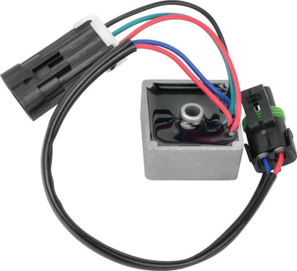 QuadBoss Turf Mode Relay for Polaris Ranger and General models, showing the black relay switch with wiring connections.