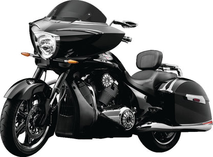 Kuryakyn, Kuryakyn Scythe Chrome Mirrors with Optical Glass and Streamlined Design for Motorcycles - Part Number 1449
