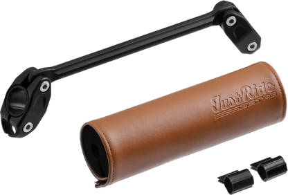 ZETA, ZETA Handlebar Bar Pad Set 165mm with 185mm Brace – Brown and Black