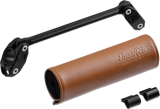 ZETA, ZETA Handlebar Bar Pad Set 165mm with 185mm Brace – Brown and Black