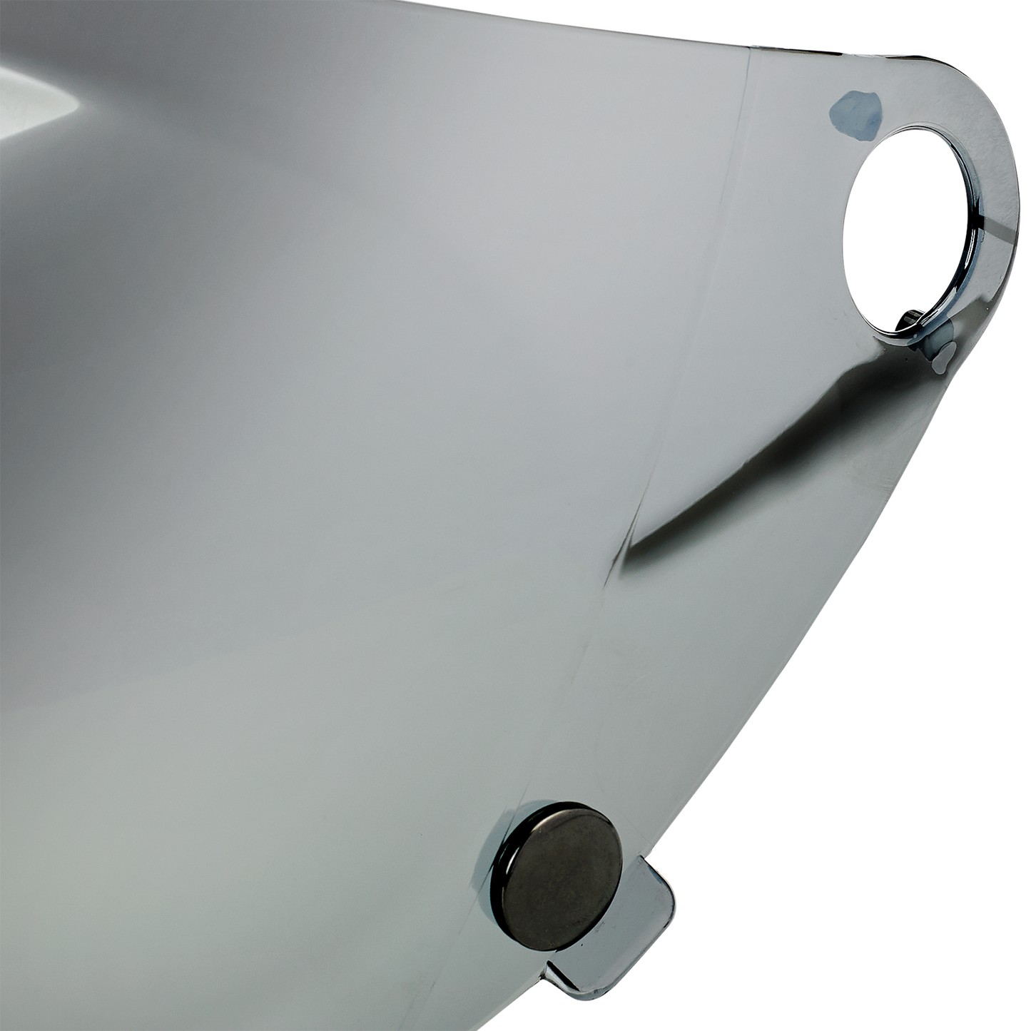 Chrome mirror and bubble shield for BILTWELL Gringo S Gen 2 helmet, helmet parts by Bill's Exhausts