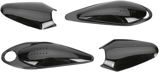 Black Z1R Ace Vent Kit for Z1R helmets, part number 0133-0244, featuring adjustable vents for improved airflow and comfort.