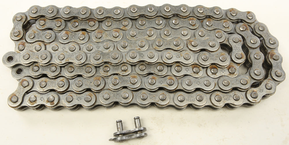 JT Heavy Duty Chain Header for off-road use, part JTC520HDR116SL, featuring robust construction and detailed metal links.