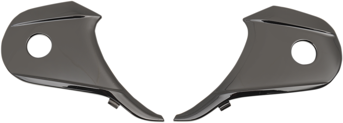 Black Z1R Z1R Range side plates for helmets, part number 0133-1040, shown attached to a helmet in the image.