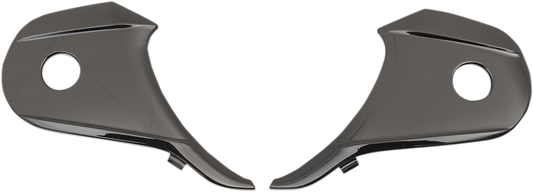 Black Z1R Z1R Range side plates for helmets, part number 0133-1040, shown attached to a helmet in the image.