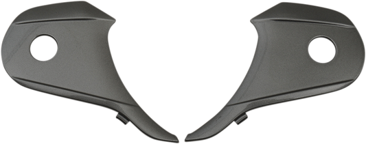 Dark silver Z1R Z1R Range side plates for Z1R helmets, shown in the image, part number 0133-1054.