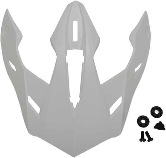 White Z1R Range Visor Kit for AGV Range helmets, displaying clear, protective motorcycle helmet visor with secure attachment features.