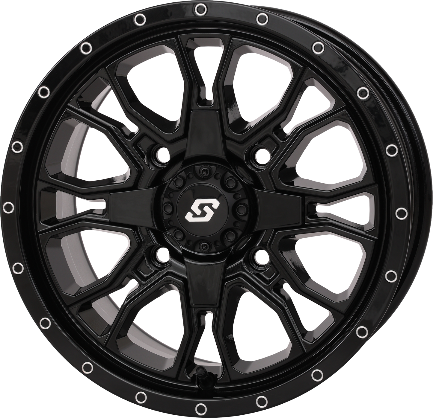 SEDONA, Sedona Fusion DD Wheel 14x7 Gloss Black - 6+1 Offset for 4/137 & 4/156 Bolt Patterns
