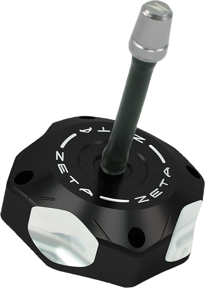 ZETA, ZETA Billet Gas Cap Black with Uni Flow Design for Motorcycles - Part ZE87-0600