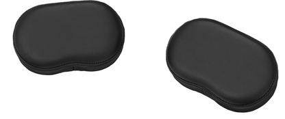 Black SHOW CHROME Deluxe Passenger Armrest for engine applications, featuring a sleek design and durable construction by Bill's Exhausts.