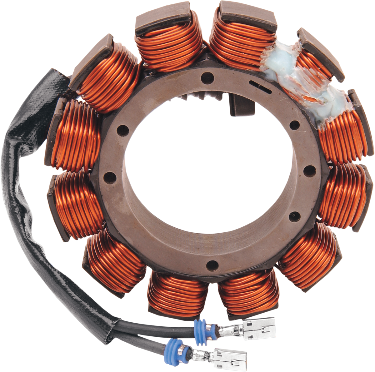 DRAG SPECIALTIES stator for 2002-2005 Harley FL models, automotive electrical component with wiring and mounting points.