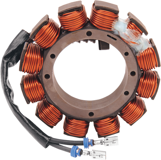 DRAG SPECIALTIES stator for 2002-2005 Harley FL models, automotive electrical component with wiring and mounting points.