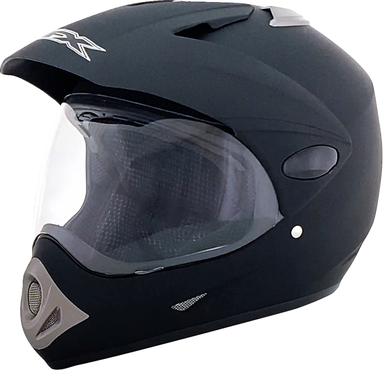 Matte black Bill's Exhausts AFX FX-37X helmet in XL size, showing the sleek helmet design with a smooth matte finish.