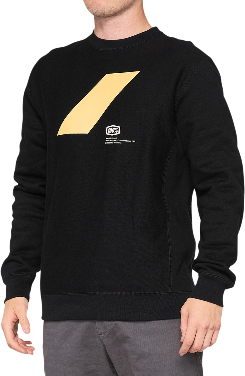 100% Rend Long-Sleeve Fleece - Black - Small 36041-001-10 - Howling Moto