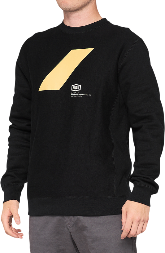 100% Rend Long-Sleeve Fleece - Black - Small 36041-001-10 - Howling Moto