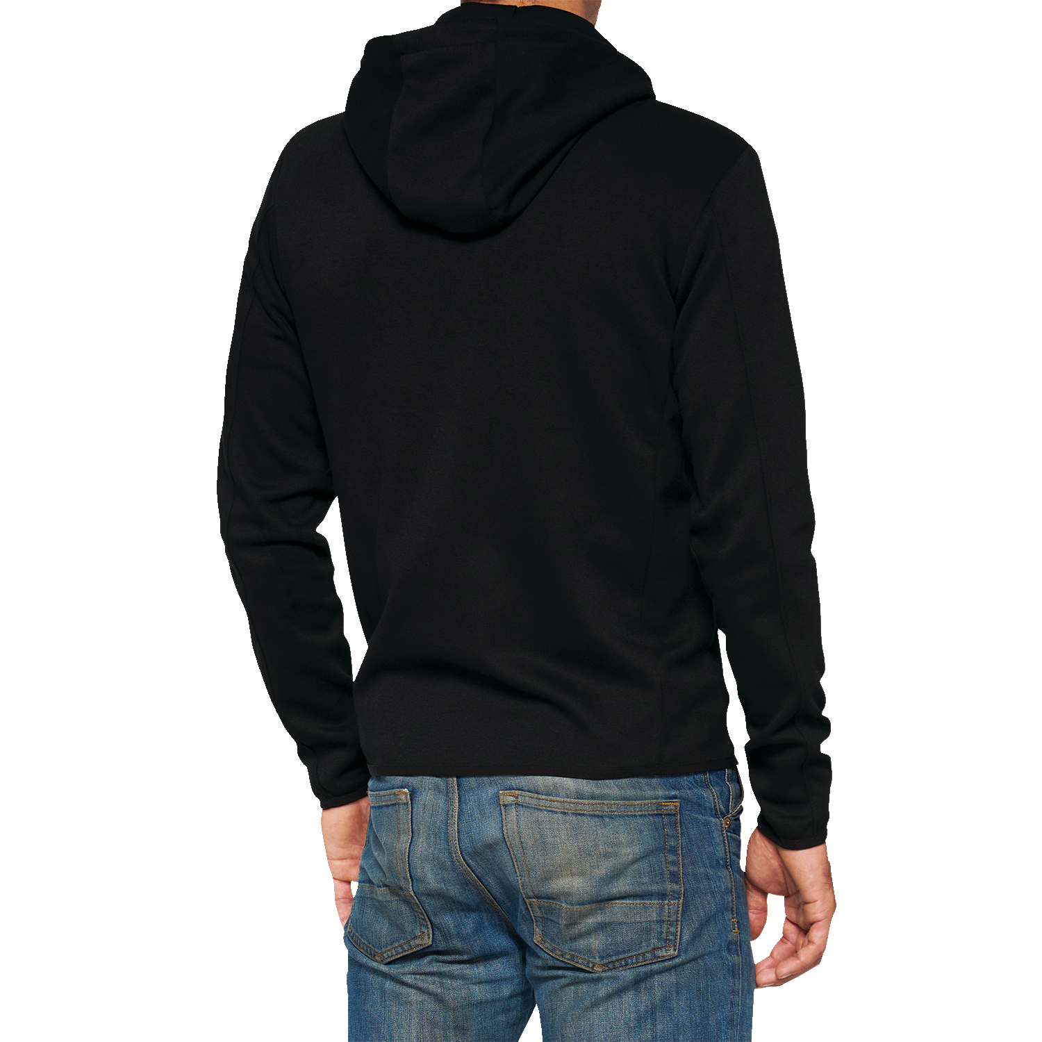 100% Viceroy Tech Zip Hoodie - Black - Large 20037-00002 - Howling Moto