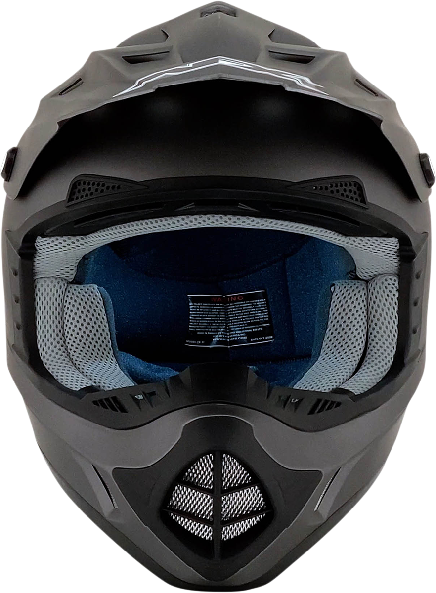 Frost gray AFX FX-17 motorcycle helmet in large size, featuring sleek design and clear visor, branded by Bill's Exhausts.