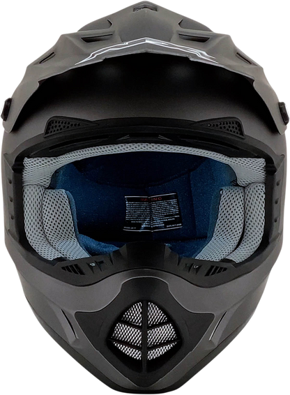 Frost gray AFX FX-17 motorcycle helmet in large size, featuring sleek design and clear visor, branded by Bill's Exhausts.