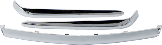 Chrome trunk molding insert for engine from Bill's Exhausts, shiny chrome finish, designed to fit SHOW CHROME Trunk Molding 52-611.
